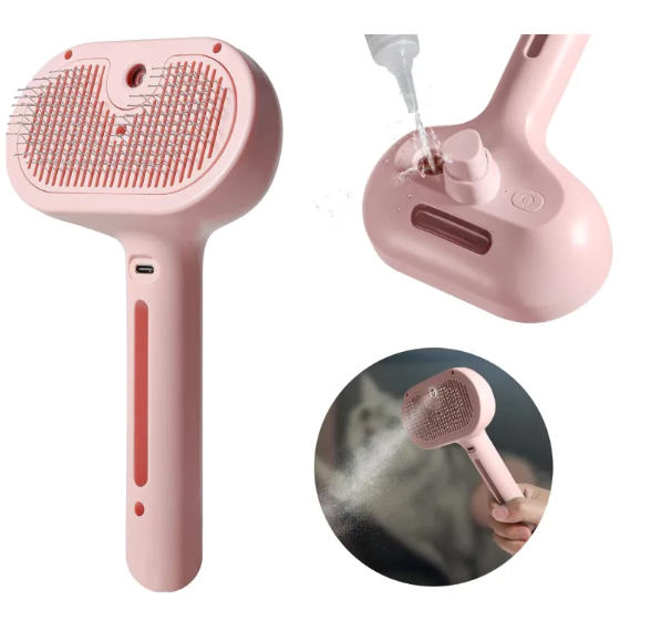 Spray Deshedding Brush — Fur Stays On the Brush