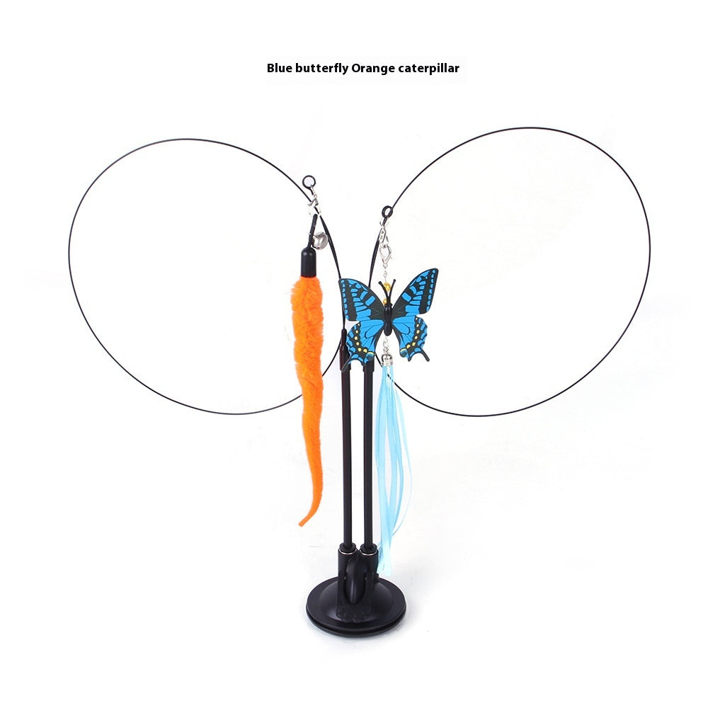 Stick-On Cat Teaser Toy — Hands-Free Play