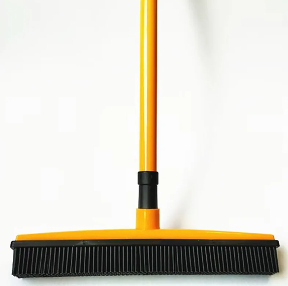 Pet Hair Removal Broom — Pulls Fur Out of Carpet