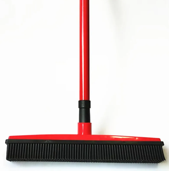 Pet Hair Removal Broom — Pulls Fur Out of Carpet