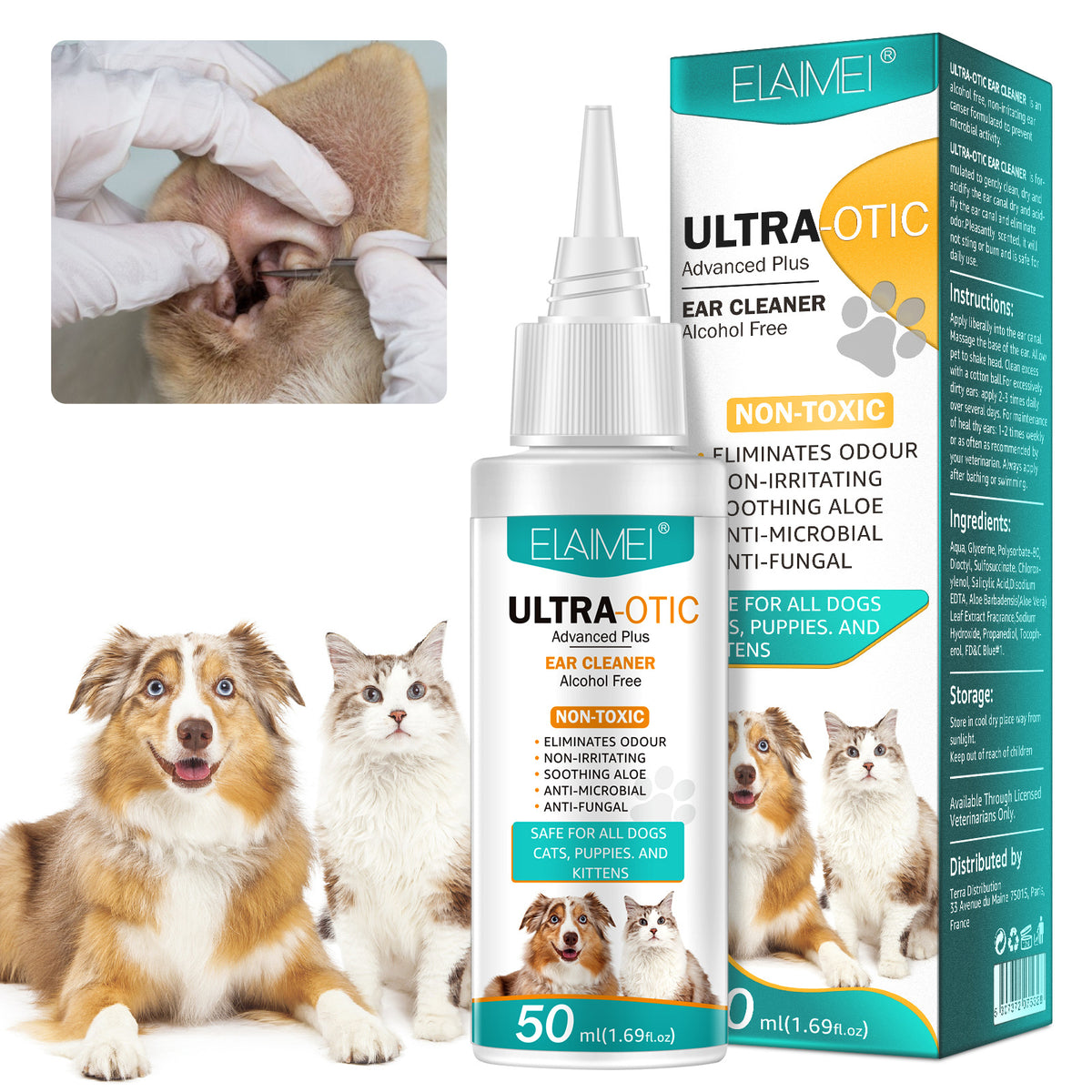 Pet Ear Cleaner 50ml — Stop the Head Shaking